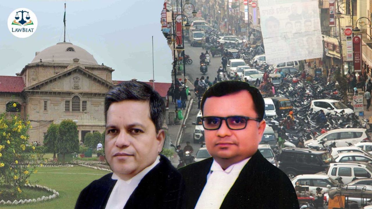 [Traffic Jam] Allahabad HC judges inspect work in progress for road widening around the High Court